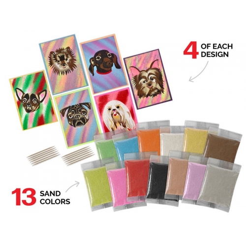ArtiSands™ Color With Sand - Dog Portraits, Makes 24